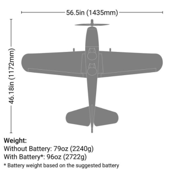 HAN3180 Hangar9 FunScale PT-19 56,5" PNP